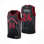 Camiseta Toronto Raptors Khem Birch NO 24 Statement 2020-21 Negro