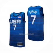 Camiseta USA 2021 Kevin Durant NO 7 Azul