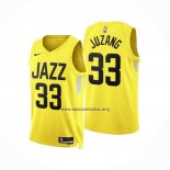 Camiseta Utah Jazz Johnny Juzang NO 33 Icon 2022-23 Amarillo