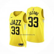 Camiseta Utah Jazz Johnny Juzang NO 33 Icon 2022-23 Amarillo