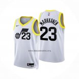 Camiseta Utah Jazz Lauri Markkanen NO 23 Association 2022-23 Blanco