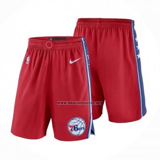 Pantalone Philadelphia 76ers 2017-18 Rojo