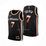 Camiseta Atlanta Hawks Jarrett Culver NO 7 Ciudad 2022-23 Negro
