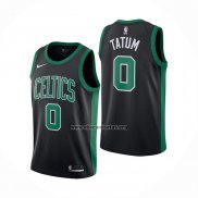 Camiseta Boston Celtics Jayson Tatum NO 0 Statement 2017-2018 Negro