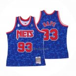 Camiseta Brooklyn Nets Bape NO 93 Hardwood Classic Azul