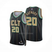 Camiseta Charlotte Hornets Gordon Hayward NO 20 Ciudad 2022-23 Negro