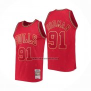 Camiseta Chicago Bulls Dennis Rodman NO 91 Retro 2020 Chinese New Year Rojo