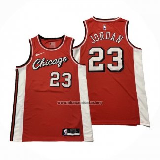 Camiseta Chicago Bulls Michael Jordan NO 23 Ciudad 2021-22 Rojo