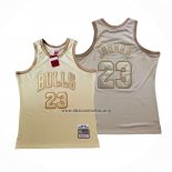 Camiseta Chicago Bulls Michael Jordan NO 23 Mitchell & Ness 1997-98 Oro