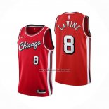 Camiseta Chicago Bulls Zach Lavine NO 8 Ciudad 2021-22 Rojo