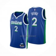 Camiseta Dallas Mavericks Kyrie Irving NO 2 Ciudad 2022-23 Azul