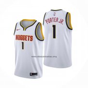 Camiseta Denver Nuggets Michael Porter Jr. NO 1 Association Blanco