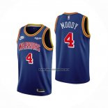 Camiseta Golden State Warriors Moses Moody NO 4 75th Anniversary Azul