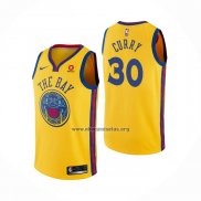Camiseta Golden State Warriors Stephen Curry NO 30 Ciudad Amarillo