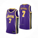 Camiseta Los Angeles Lakers Carmelo Anthony NO 7 Statement 2021 Violeta