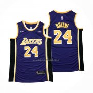 Camiseta Los Angeles Lakers Kobe Bryant NO 24 Statement 2018 Violeta