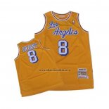 Camiseta Los Angeles Lakers Kobe Bryant NO 8 Mitchell & Ness 1996-97 Amarillo