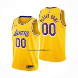Camiseta Los Angeles Lakers Personalizada Icon 2020-21 Amarillo