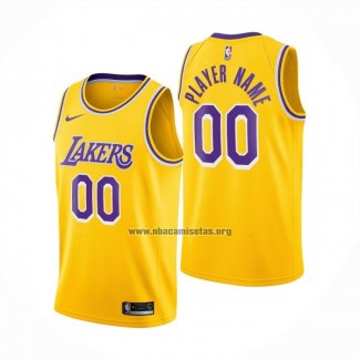 Camiseta Los Angeles Lakers Personalizada Icon 2020-21 Amarillo