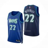 Camiseta Minnesota Timberwolves Patrick Beverley NO 22 Ciudad 2021-22 Azul