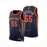 Camiseta New York Knicks Isaiah Hartenstein NO 55 Statement 2022-23 Negro