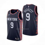 Camiseta New York Knicks RJ Barrett NO 9 Ciudad Edition 2019-20 Azul
