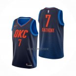 Camiseta Oklahoma City Thunder Carmelo Anthony NO 7 Statement Azul