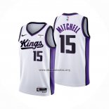 Camiseta Sacramento Kings Davion Mitchell NO 15 Association 2023-24 Blanco
