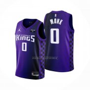 Camiseta Sacramento Kings Malik Monk NO 0 Statement 2023-24 Violeta