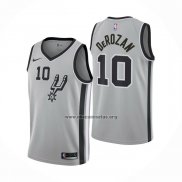 Camiseta San Antonio Spurs DeMar DeRozan NO 10 Statement 2019-20 Gris