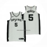 Camiseta San Antonio Spurs Dejounte Murray NO 5 Association Autentico Blanco