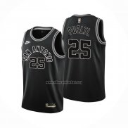 Camiseta San Antonio Spurs Jakob Poeltl NO 25 Classic 2022-23 Negro