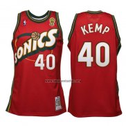 Camiseta Seattle SuperSonics Shawn Kemp NO 40 Historic Retro Rojo