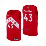 Camiseta Toronto-Raptors Pascal Siakam NO 43 Earned Rojo