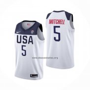 Camiseta USA Donovan Mitchell 2019 FIBA Basketball World Cup Blanco