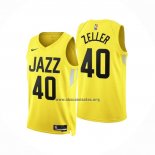 Camiseta Utah Jazz Cody Zeller NO 40 Icon 2022-23 Amarillo