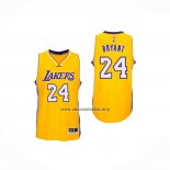 Camisetas Los Angeles Lakers Kobe Bryant NO 24 Amarillo