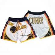 Pantalone Golden State Warriors Stephen Curry 2022 NBA Finals Blanco