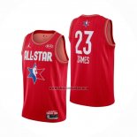 Camiseta All Star 2020 Los Angeles Lakers Lebron James NO 23 Rojo