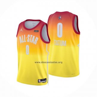 Camiseta All Star 2023 Boston Celtics Jayson Tatum NO 0 Naranja