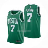 Camiseta Boston Celtics Jaylen Brown NO 7 Icon 2020-21 Verde