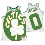 Camiseta Boston Celtics Jayson Tatum Mitchell & Ness Big Face Blanco
