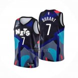 Camiseta Brooklyn Nets Kevin Durant NO 7 Ciudad 2023-24 Negro