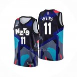 Camiseta Brooklyn Nets Kyrie Irving NO 11 Ciudad 2023-24 Negro