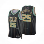 Camiseta Charlotte Hornets P.J. Washington JR. NO 25 Ciudad 2022-23 Negro