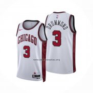 Camiseta Chicago Bulls Andre Drummond NO 3 Ciudad 2022-23 Blanco