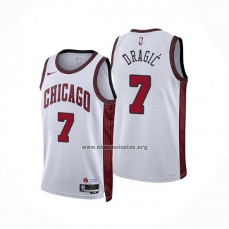 Camiseta Chicago Bulls Goran Dragic NO 7 Ciudad 2022-23 Blanco