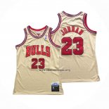 Camiseta Chicago Bulls Michael Jordan NO 23 Retro Crema