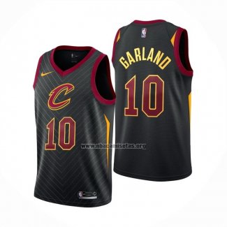 Camiseta Cleveland Cavaliers Darius Garland NO 10 Statement Negro