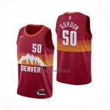 Camiseta Denver Nuggets Aaron Gordon NO 50 Ciudad 2020-21 Rojo